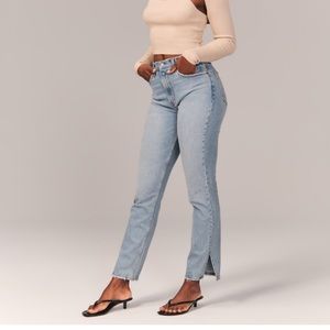 Abercrombie curve love 90’s high rise straight jeans